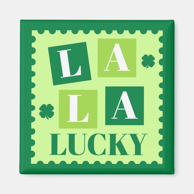 Imán La La Lucky Día de San Patricio (Frente)