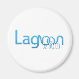 Imán La laguna es logotipo de la diversión