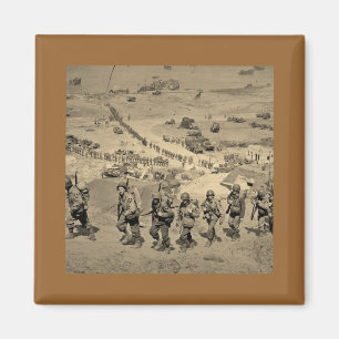 Imán La Larga Línea Desde La Playa De Omaha