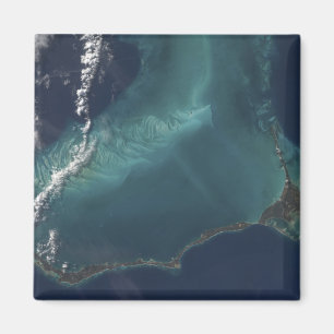 Imán La larga y estrecha isla Eleuthra de las Bahamas