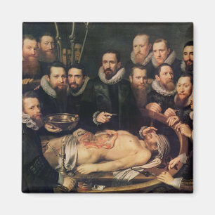 Imán La lección de la anatomía del der de la furgonet