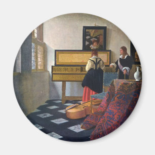 Imán La lección de música de Johannes Vermeer (circa166