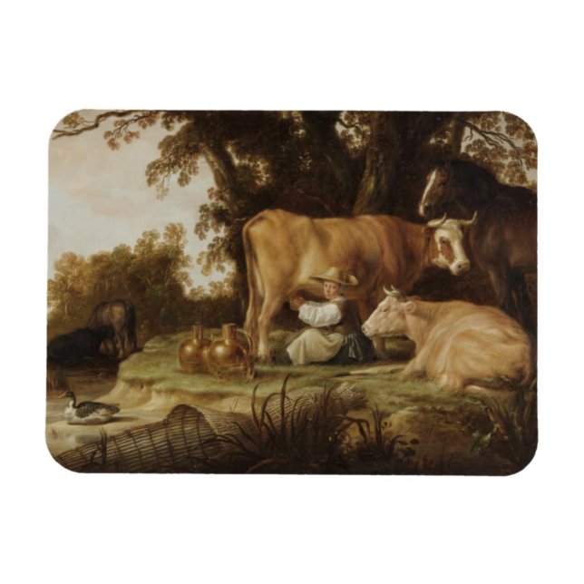 Imán La lechera Aelbert Cuyp  (Horizontal)