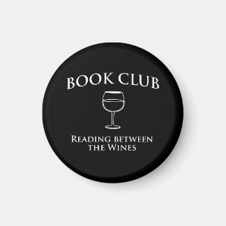 Imán La lectura del club de libros entre los vinos