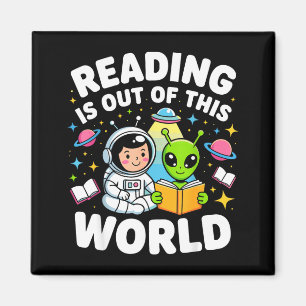 Imán La lectura es de otro mundo libros de astronautas