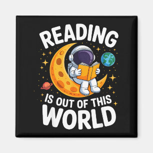 Imán La lectura es divertidísima fuera de este mundo es