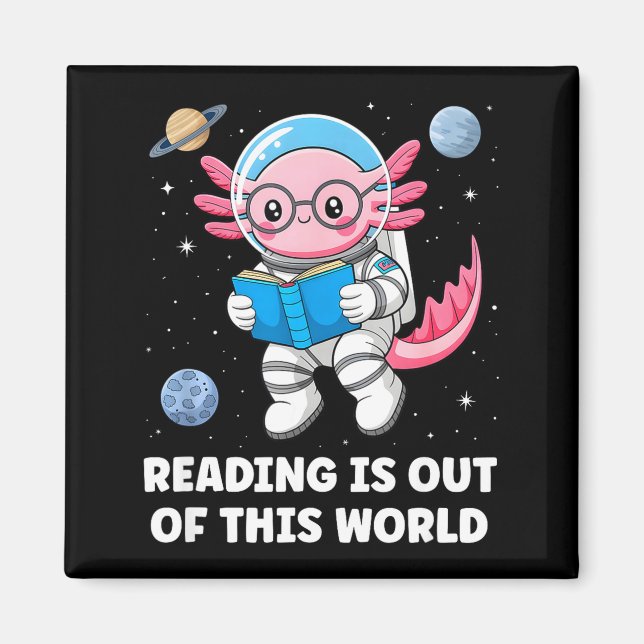 Imán La lectura es fuera de este mundo  (Frente)