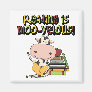 Imán La lectura es MOO-velous