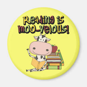 Imán La lectura es MOO-velous