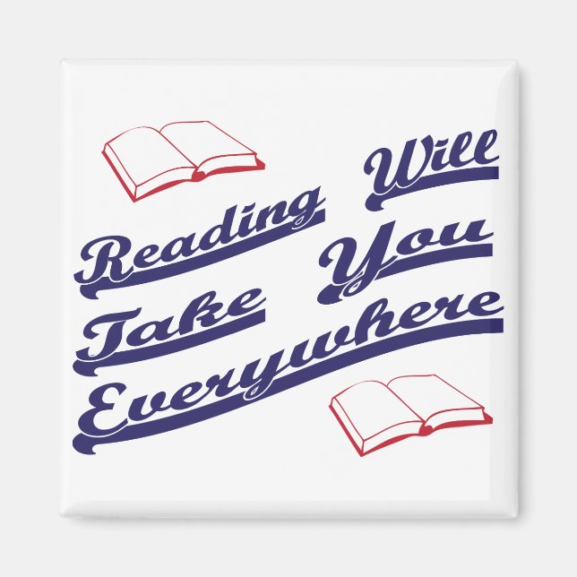 Imán la lectura te llevará a todas partes (Frente)