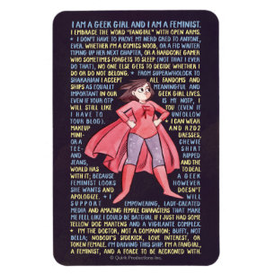 Imán La letanía del chica del friki para el feminismo