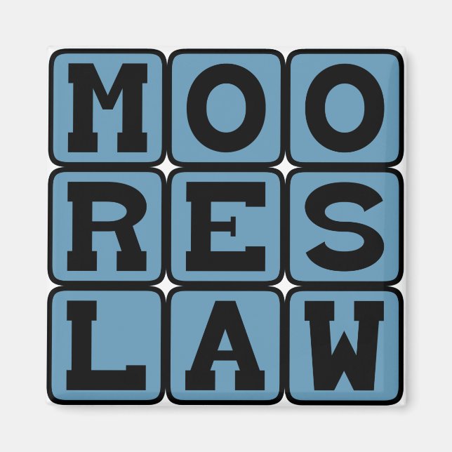 Imán La Ley de Moore, Evolución de la Tecnología (Frente)