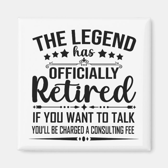 Imán La leyenda se ha retirado oficialmente como un fug (Frente)