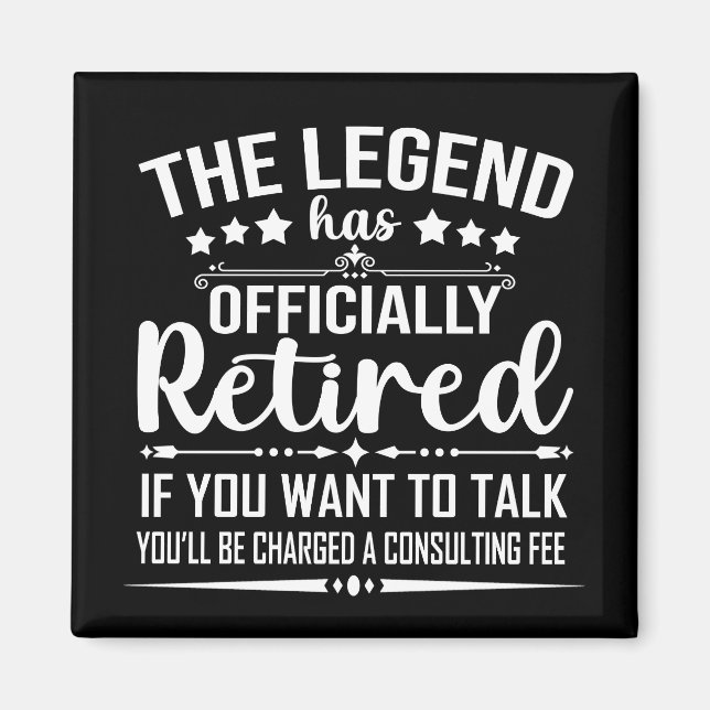 Imán La leyenda se ha retirado oficialmente como un fug (Frente)