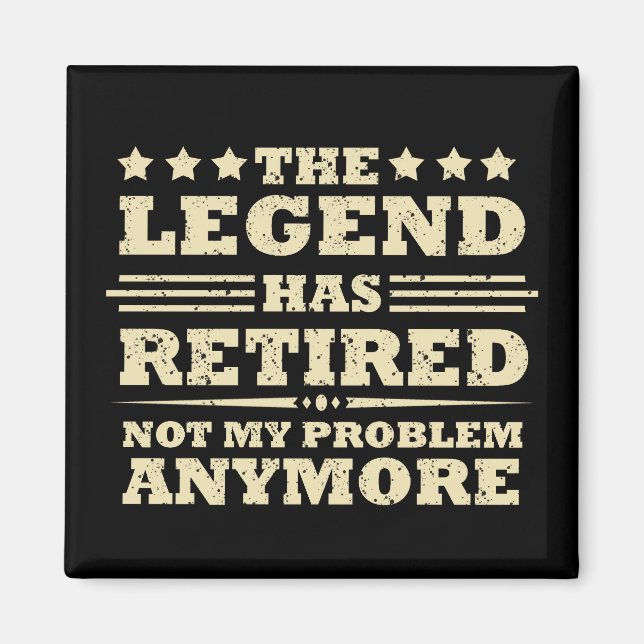 Imán La leyenda se ha retirado oficialmente como un fug (Frente)