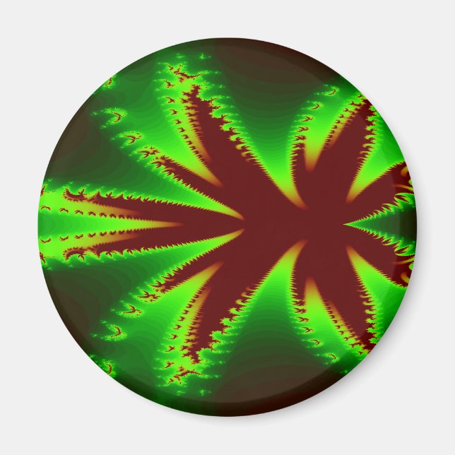 Imán La libélula en llamas Magnet (Frente)