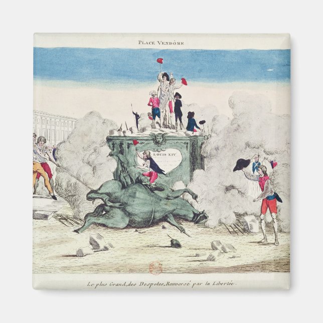 Imán La libertad derriba la estatua de los más grandes (Frente)