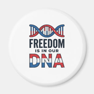 Imán La Libertad Está En Nuestro ADN Camiseta Vector Pa