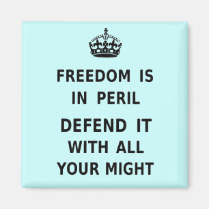 Imán La libertad está en peligro. Defiéndala con toda