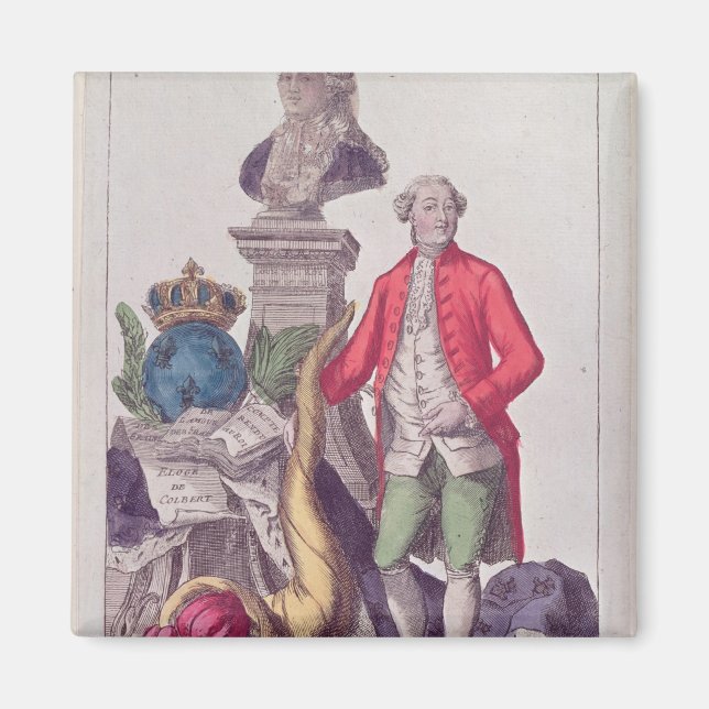 Imán La llamada de Jacques Necker 16 de julio de 1789 (Frente)