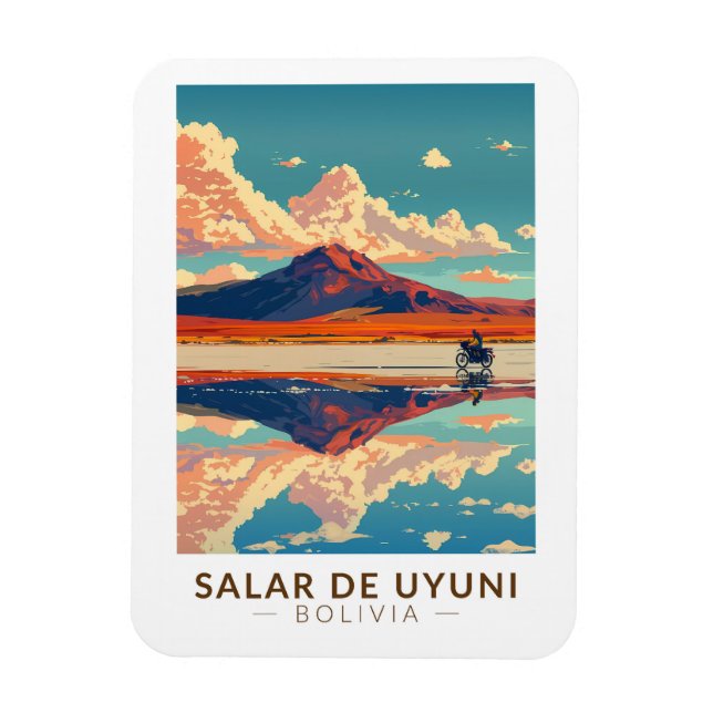 Imán La Llanura de Sal de Uyuni Bolivia Motorcycle Trav (Vertical)