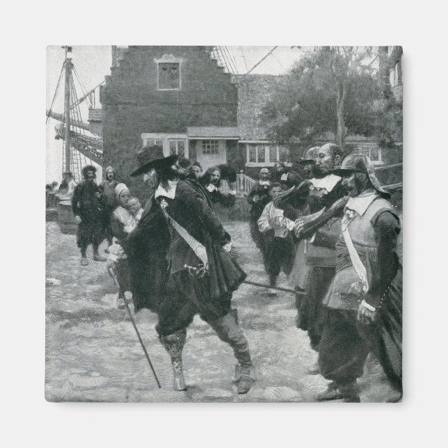 Imán La llegada de estudiantes a Nueva Ámsterdam (Frente)