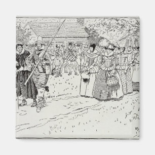 Imán La llegada de las mujeres jovenes en Jamestown