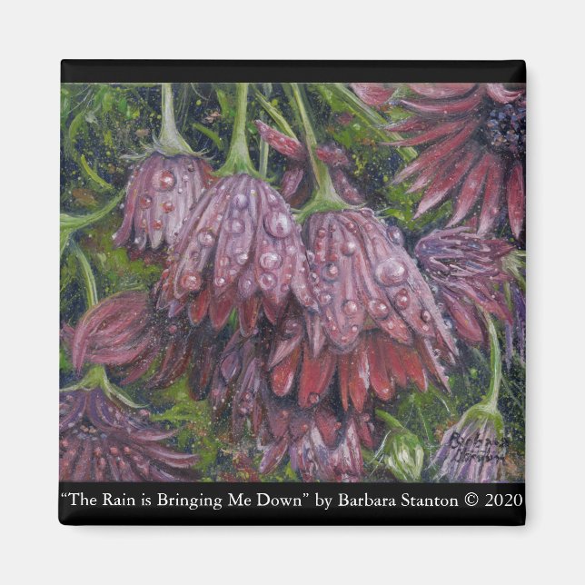 Imán "La lluvia me está llevando" (Frente)