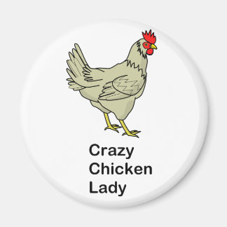 Imán La loca dama de pollo