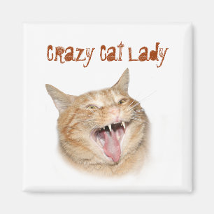 Imán La loca dama del gato
