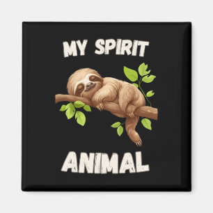 Imán La lotería es mi animal espiritual - Perezoso Napp