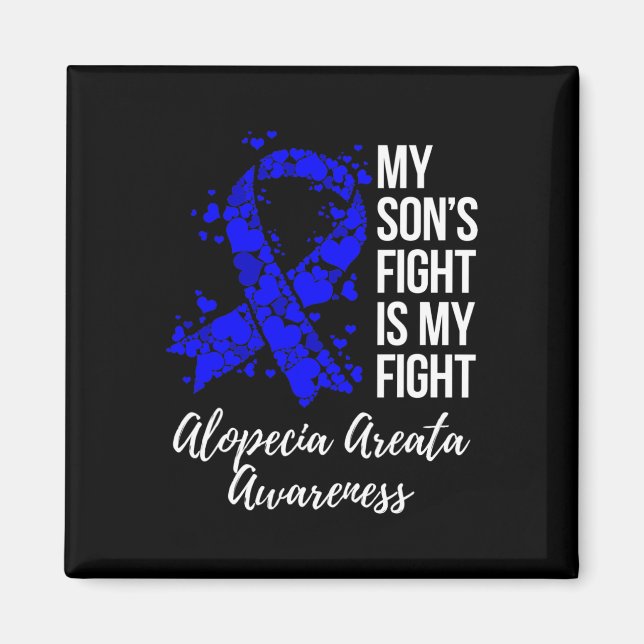 Imán La lucha de mi hijo es mi lucha contra la Alopecia (Frente)
