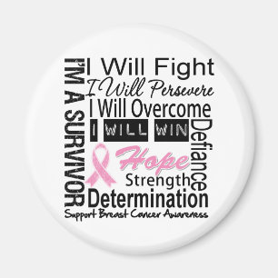 Imán La lucha del cáncer de pecho persevera triunfo