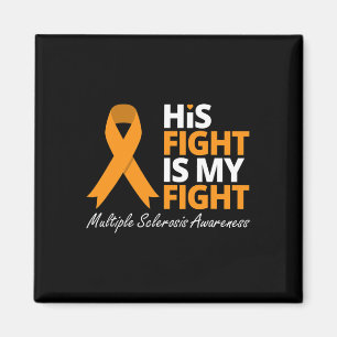 Imán La lucha es mi lucha Sra. Awareness Naranja Ribbon