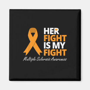 Imán La lucha es mi lucha Sra. Awareness Naranja Ribbon
