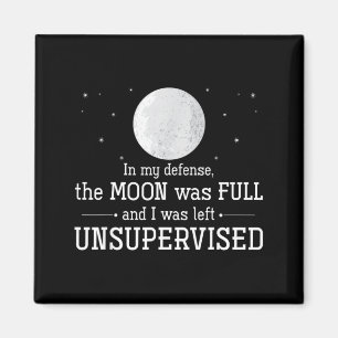 Imán La Luna estaba llena y se quedó sin supervisión