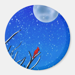 Imán La luna y el cardenal