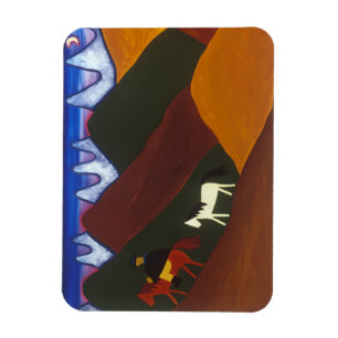 Imán La luna y el puma que dicen adiós a