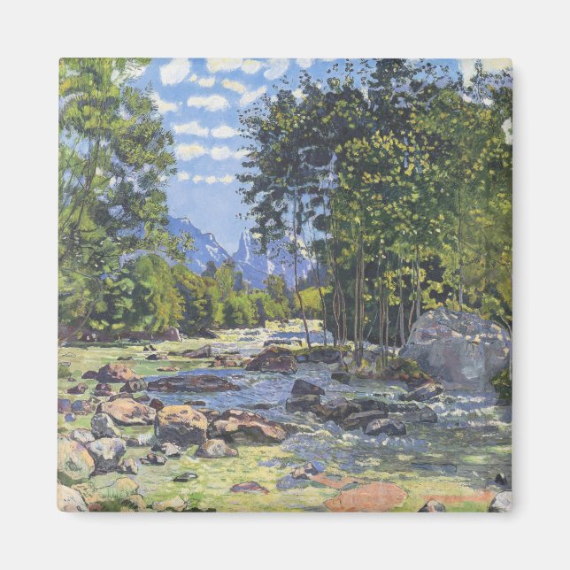 Imán La Lutschina Negra (de Ferdinand Hodler) (Frente)