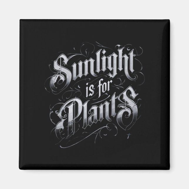 Imán La luz solar es para las plantas (Frente)