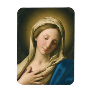 Imán La Madonna En La Oración
