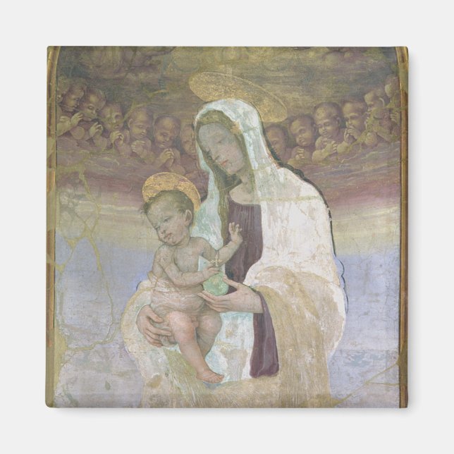 Imán La Madonna y el Niño, un detalle del tabernáculo (Frente)