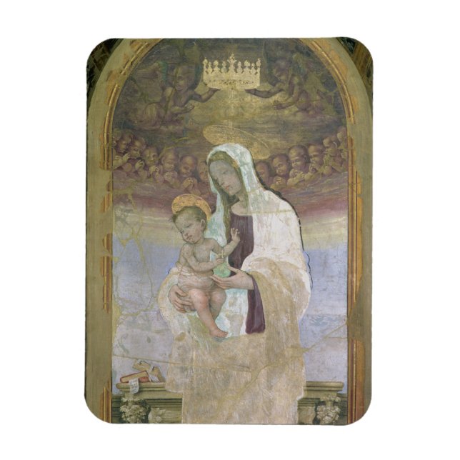 Imán La Madonna y el Niño, un detalle del tabernáculo (Vertical)