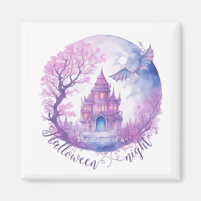 Imán La magia de una noche de Halloween (Frente)