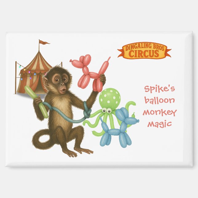 Imán La magia del mono de globo de Spike (Anverso)