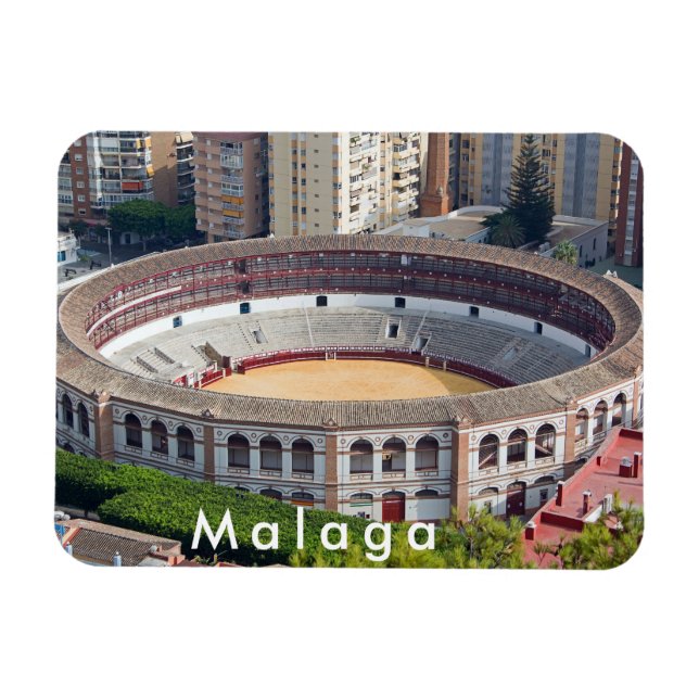 Imán La Malagueta - la plaza de toros en Málaga. (Horizontal)