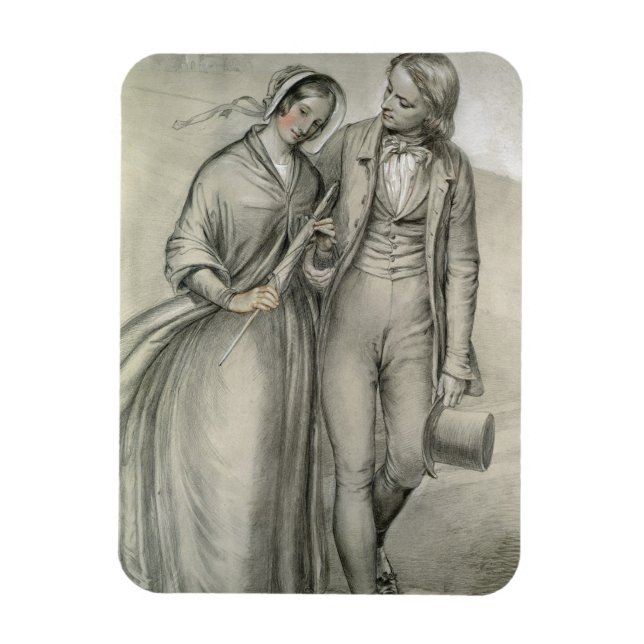 Imán La mañana del Boda - La partida, c.1846 (Vertical)