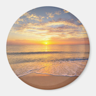 Imán La mañana Sun en la playa