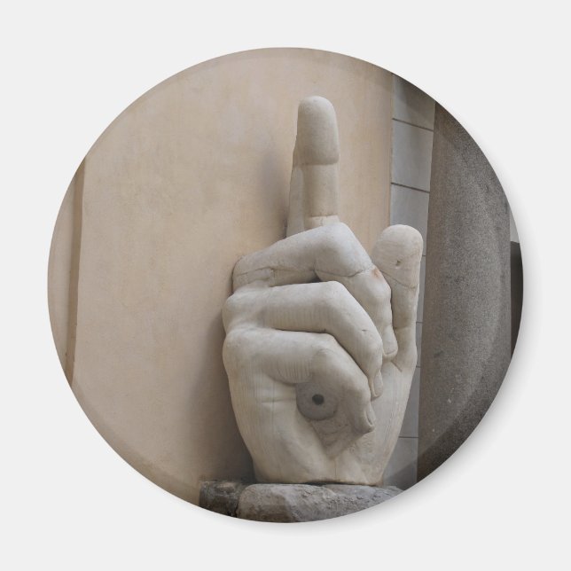 Imán La mano de Constantino, Roma (Frente)