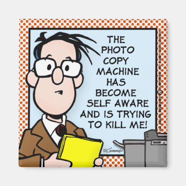 Imán La máquina de copiar (Frente)